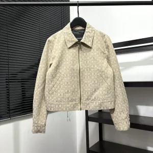 AAA Coach Coat Red Jacquard Autumn Early