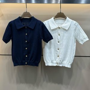 High Quality Celine Gold Short Sleeves