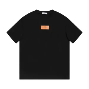 AAA Reps Loewe Short-Sleeved T-Shirt Black Cotton Pure Summer