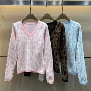 Designer Fendi Jacquard Long Sleeves