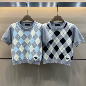 1:1 Designer Prada Diamond Short Sleeves
