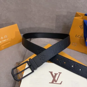 High Quality Louis Vuitton Belt Black