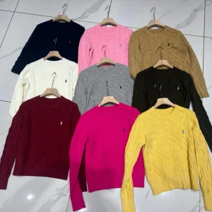 Designer Luxury Ralph Lauren Long-Sleeved Sweater