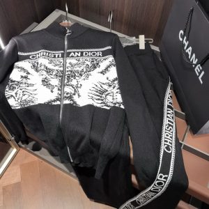 Designer Luxury Dior Jacquard Trousers