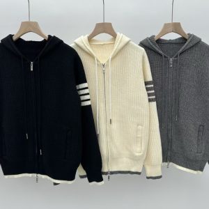 1:1 Thom Browne Jacquard Long-Sleeved Cardigan