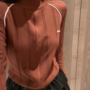 Aaa Miu Miu Jacquard Long-Sleeved Shirts