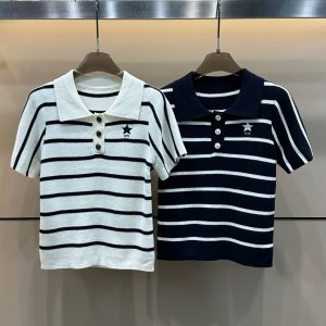 Luxury Dior Jacquard Short Sleeves