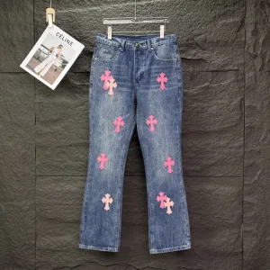 AAA Chrome Hearts Jeans Red Patch