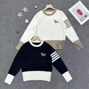 1:1 Thom Browne Jacquard Long-Sleeved Sweater
