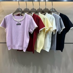 Aaa Luxury Miu Miu Short Sleeves
