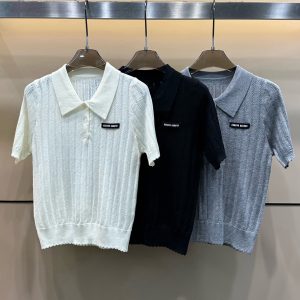 Luxury Aaa Miu Miu Short Sleeves