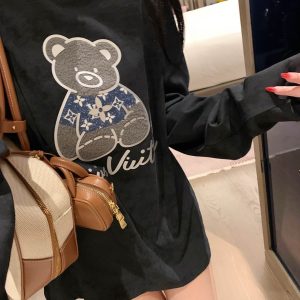 High Quality Louis Vuitton Denim Long-Sleeved T-Shirt