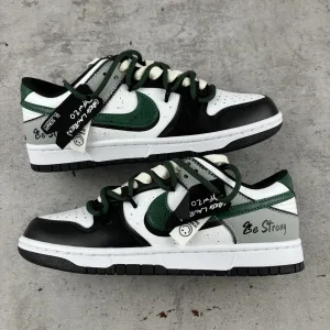 Designer Nike Sneakers Green Lace