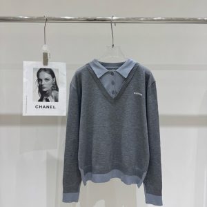 Luxury High Quality Miu Miu Jacquard Long Sleeves