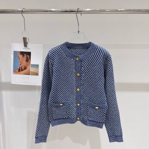 Luxury Gucci Gold Long-Sleeved Cardigan