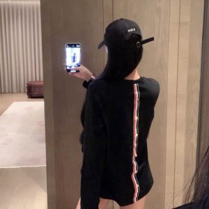 Aaa High Quality Thom Browne Gold Long-Sleeved T-Shirt