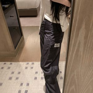 1:1 Aaa Miu Miu Silicone Trousers