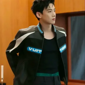 Designer High Quality Louis Vuitton Coat Ash Leather Patchwork Patch