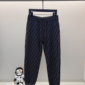 Luxury Fendi Cotton Sweatpants For Autumn