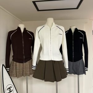 High Quality Miu Miu Jacquard Long-Sleeved Cardigan