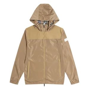 Luxury Burberry Coat Blue Patch