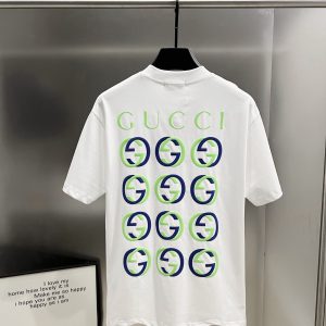 Designer Gucci Cotton Short-Sleeved T-Shirt For Spring