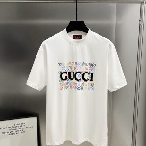 Luxury Gucci Cotton Short-Sleeved T-Shirt For Spring