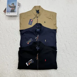 Designer Super Clone Ralph Lauren Coat Blue Cotton Pure Streetwear Embroidery