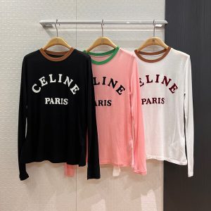 Luxury High Quality Celine Long-Sleeved T-Shirt