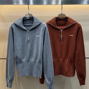 Aaa 1:1 Miu Miu Jacquard Long-Sleeved