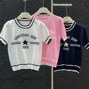Aaa Dior Jacquard Short Sleeves