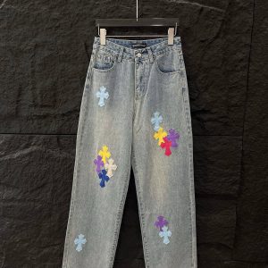 Luxury Chrome Hearts Leather Pants
