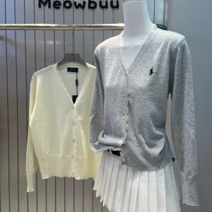 Designer Ralph Lauren Lace Long-Sleeved Cardigan