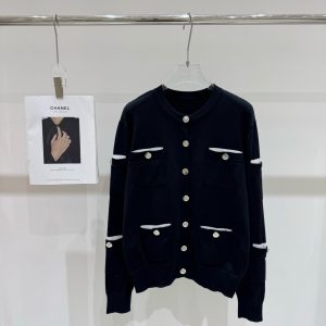 Designer Chanel Long-Sleeved Cardigan