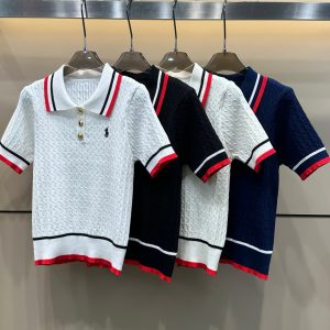 Aaa High Quality Ralph Lauren Gold Short Sleeves