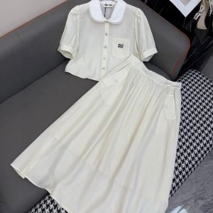 Luxury Miu Miu Short-Sleeved Shirts