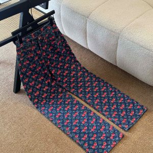Designer Luxury Louis Vuitton Jacquard Pants