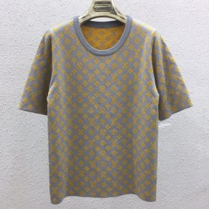 Aaa Louis Vuitton Jacquard Short Sleeves