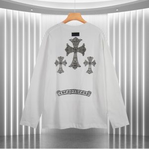 Designer Chrome Hearts Silk Long Sleeves For Autumn