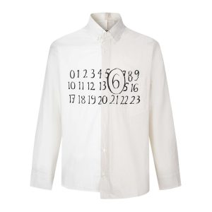 Luxury Margiela Cotton Long-Sleeved Shirt