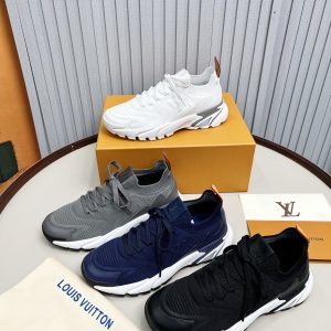 Designer Louis Vuitton Knit Fabric Sneakers