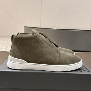 Designer Zegna Cowhide Casual Shoes For Autumn
