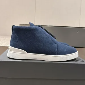 Luxury High Quality Zegna Cowhide Casual Shoes For Autumn