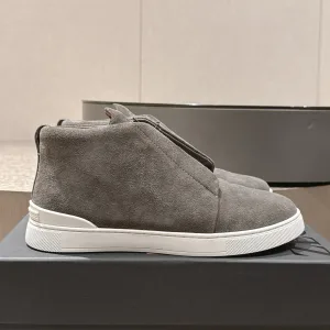 Aaa Zegna Cowhide Casual Shoes For Autumn