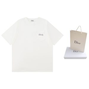 Luxury High Quality Dior Cotton Short-Sleeved Shirts For Winter