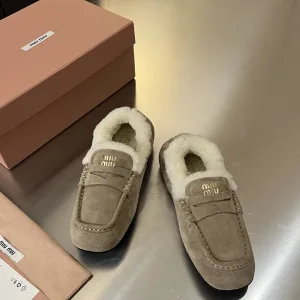 Reps Luxury Miu Loafers Winter