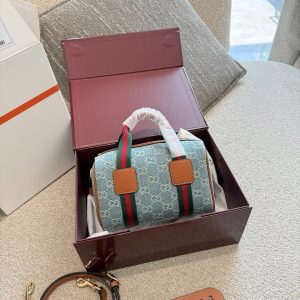 High Quality 1:1 Gucci Denim Leather Bag For Spring