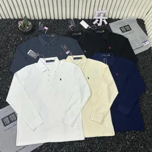 AAA Luxury Ralph Lauren Long-Sleeved Shirts Red Winter 3D Logo