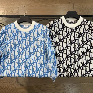 AAA Dior Sweater Blue Jacquard
