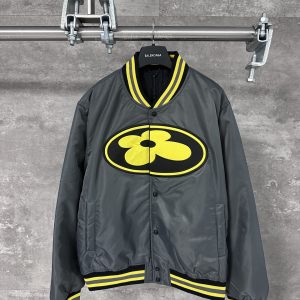 Designer 1:1 Louis Vuitton Satin Baseball Uniform For Fall
